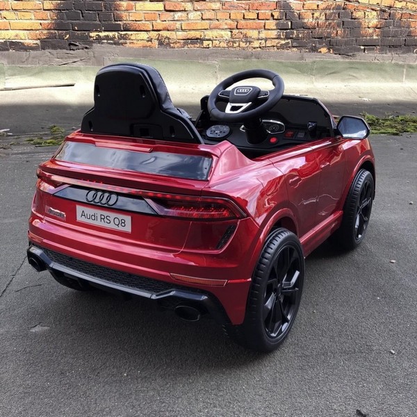 Продукт Акумулаторен джип  Audi RS Q8 12V с меки гуми и кожена седалка - 0 - BG Hlapeta
